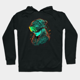 Cyberpunk VR Girl Hoodie